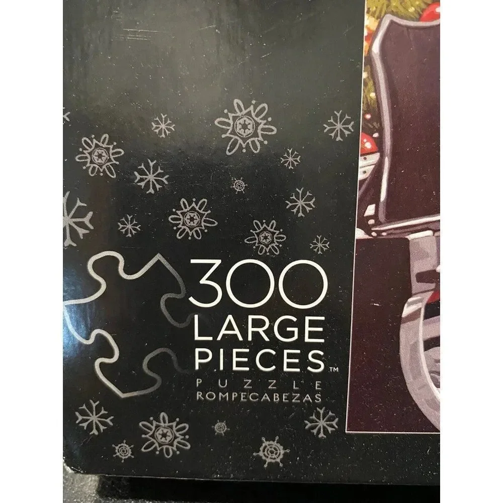 DARTH VADER Star Wars Christmas 300 Large Piece Jigsaw Puzzle Previously Used